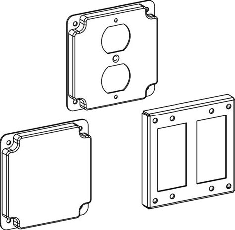 4s electrical box cover plates|4s square covers.